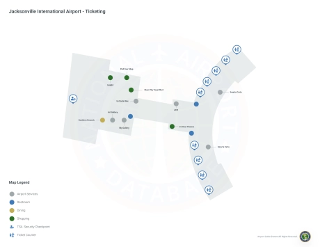 JAX Airport Terminal Map