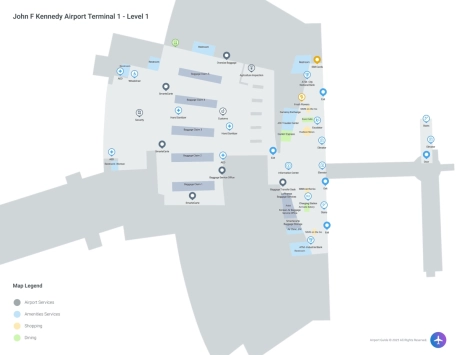 JFK Airport Terminal 1 Map
