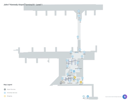 JFK Airport Terminal 8 Map
