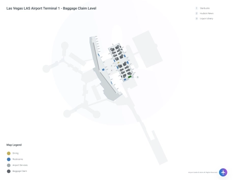 LAS Airport Terminal 1 Map