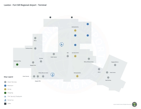 LAW Airport Terminal Map