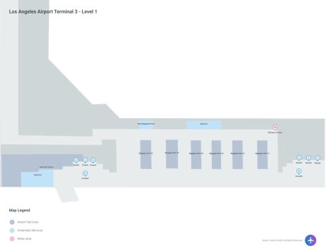 LAX Airport Terminal 3 Map
