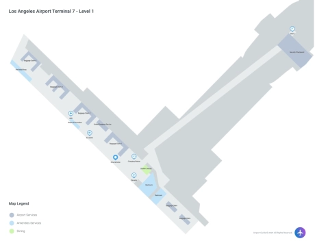 LAX Airport Terminal 7 Map