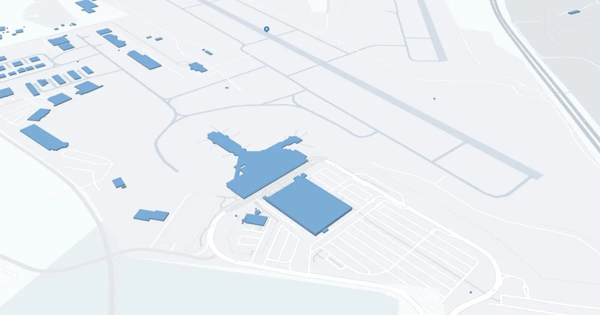 Blue Grass Airport (LEX) Map