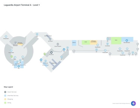 LGA Airport Terminal A Map