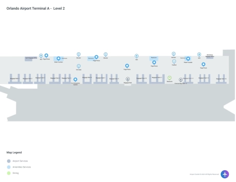 MCO Airport Terminal A Map