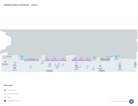 MCO Airport Terminal B Map