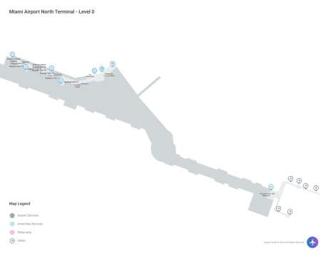 MIA Airport Terminal North Map