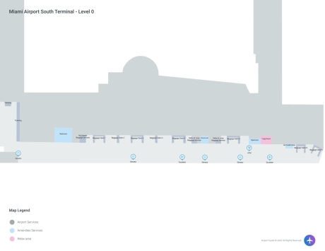 MIA Airport Terminal South Map