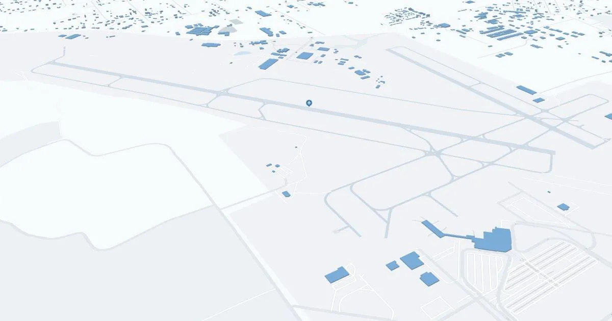 Mobile Regional Airport (MOB) Map