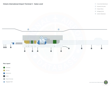 ONT Airport Terminal 2 Map