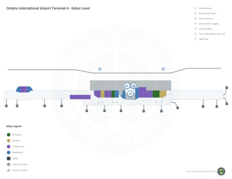 ONT Airport Terminal 4 Map