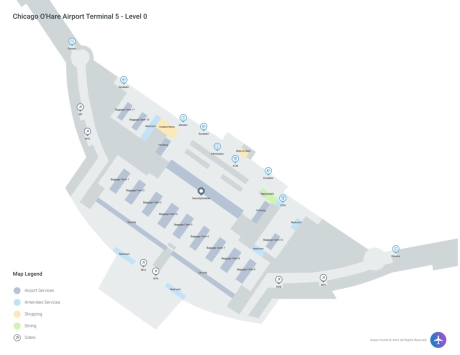 ORD Airport Terminal 5 Map