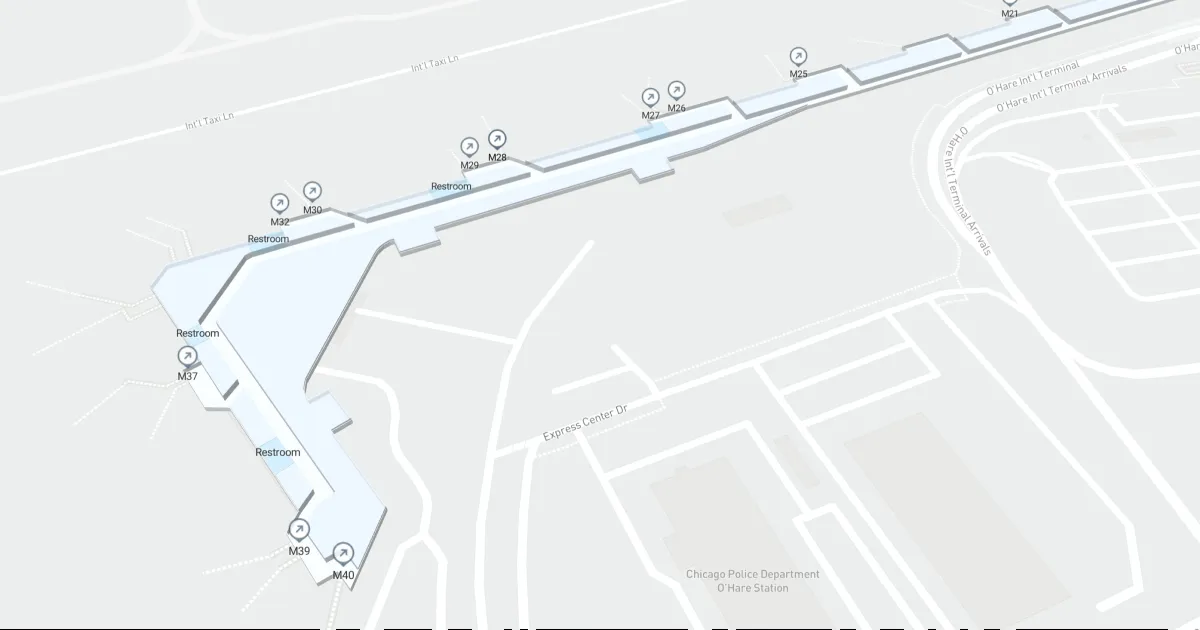 Chicago O Hare International Airport ORD Terminal 5 Level 1 chicago-o-hare-international-airport-ord-terminal-5-level-1