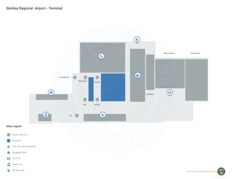 PAH Airport Terminal Map