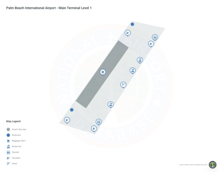 PBI Airport Terminal Map
