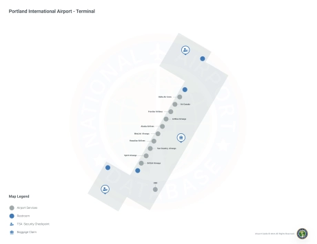 PDX Airport Terminal Map