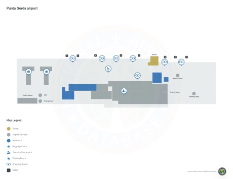PGD Airport Terminal Map