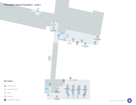 PHL Airport Terminal C Map