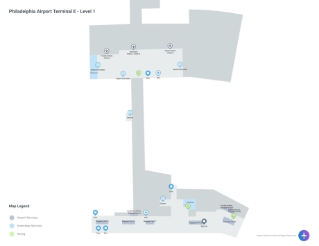PHL Airport Terminal E Map