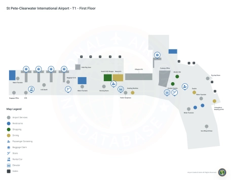 PIE Airport Terminal Map