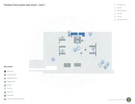 PVD Airport Terminal Map