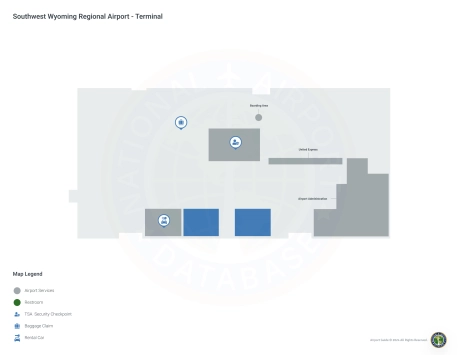 RKS Airport Terminal Map