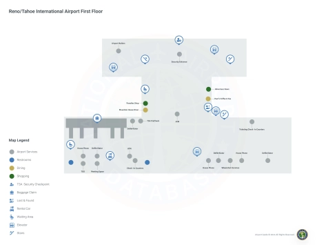 RNO Airport Terminal Map