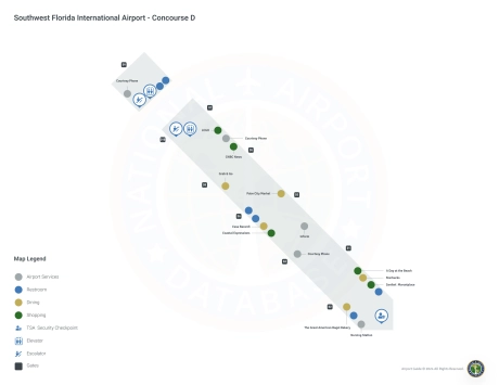 RSW Airport Concourse D Map