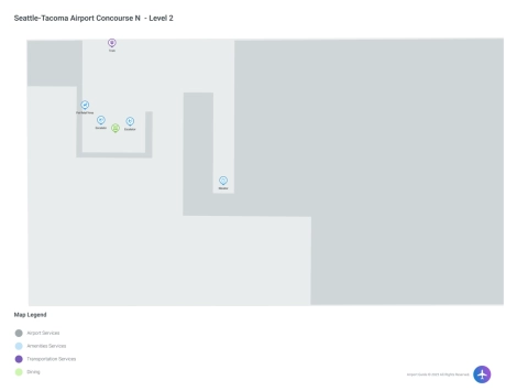 SEA Airport Concourse S Map