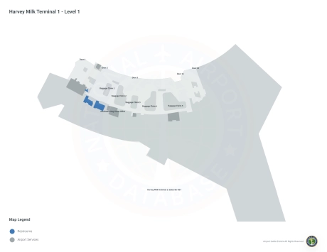 SFO Airport Terminal 1 Map
