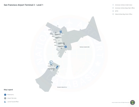 SFO Airport Terminal 2 Map