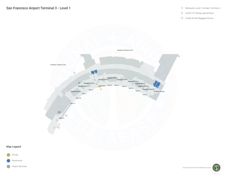 SFO Airport Terminal 3 Map