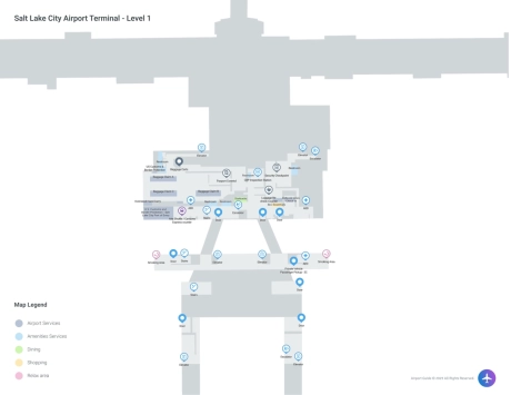 SLC Airport Terminal Map