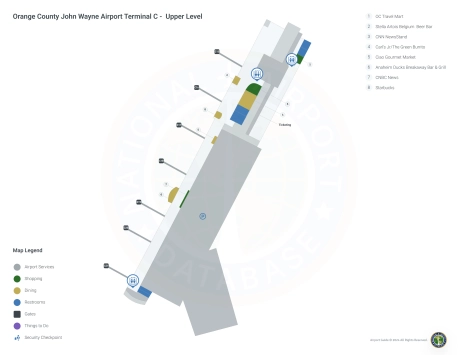 SNA Airport Terminal C Map