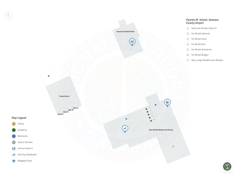 STS Airport Terminal 1 Map