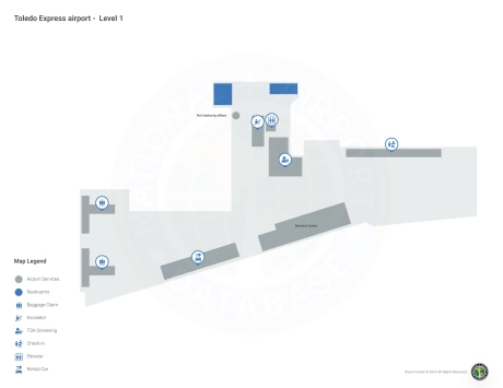 TOL Airport Terminal Map