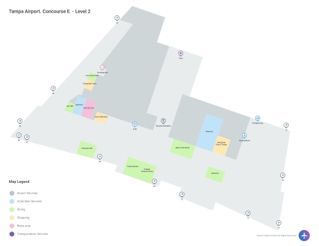 TPA Airport Concourse E Map