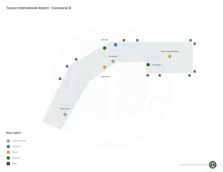 TUS Airport Concourse B Map