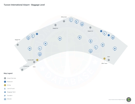 TUS Airport Terminal Map