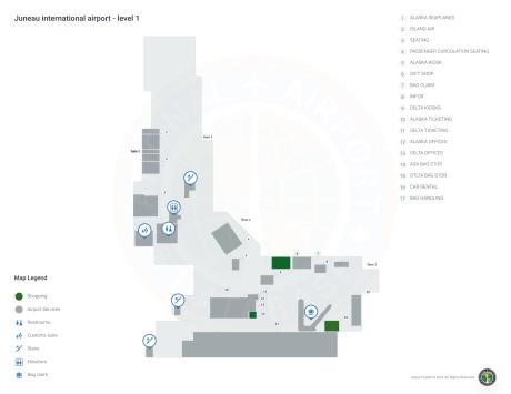 JNU Airport Terminal Map
