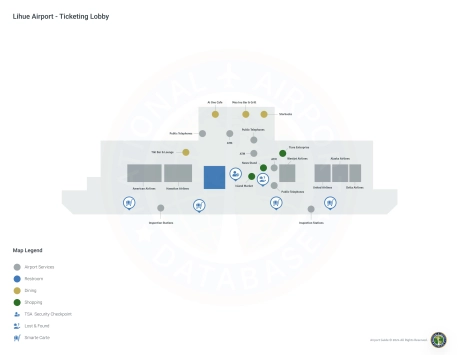 LIH Airport Terminal Map