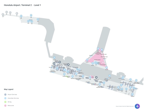 HNL Airport Terminal 2 Map