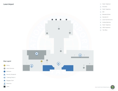 LNY Airport Terminal Map