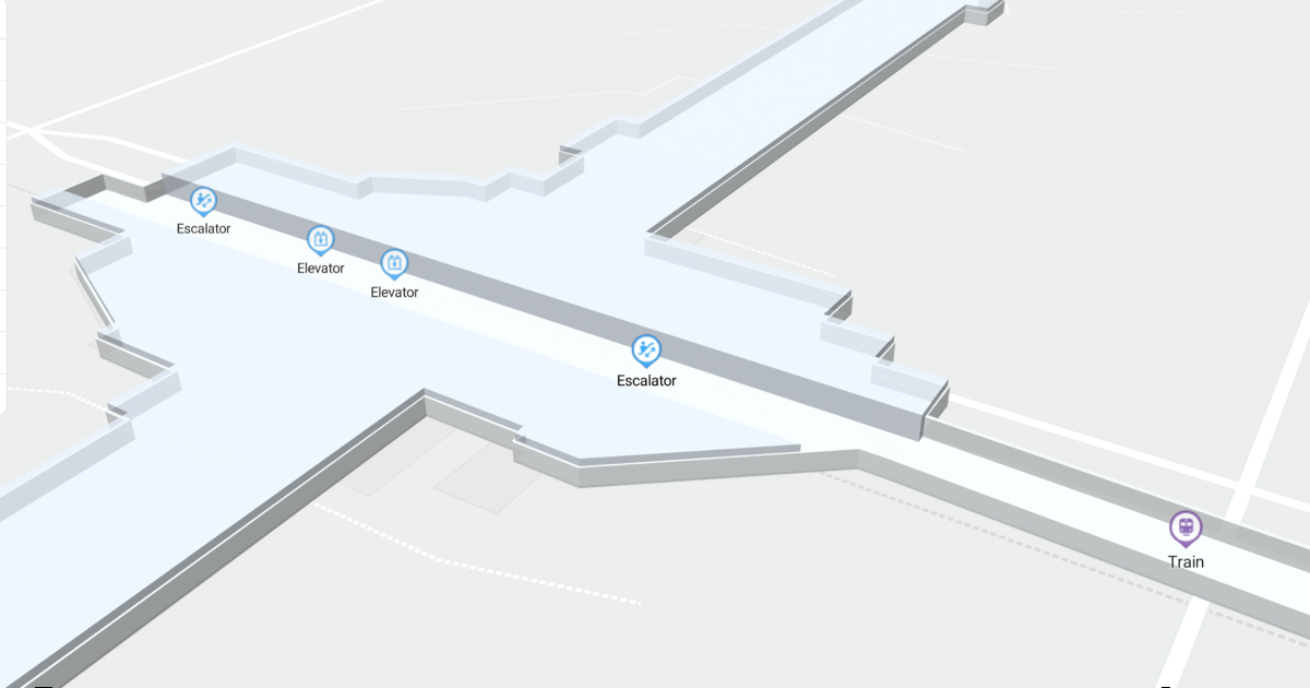 ATL Concourse D Train Level Interactive map
