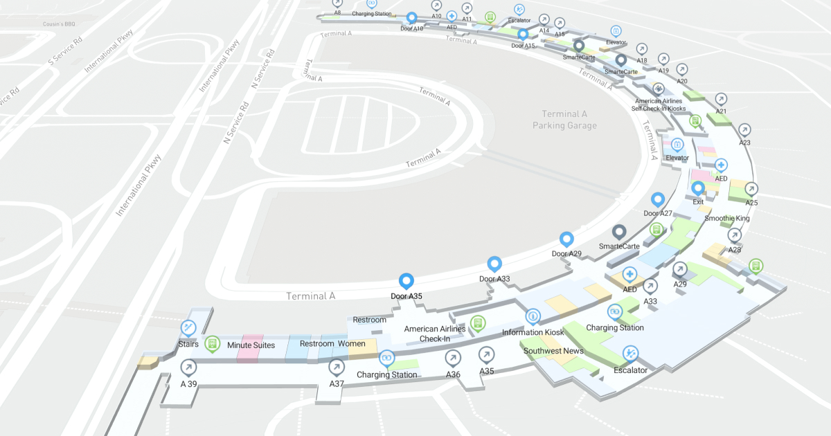 Terminal A 3D Map