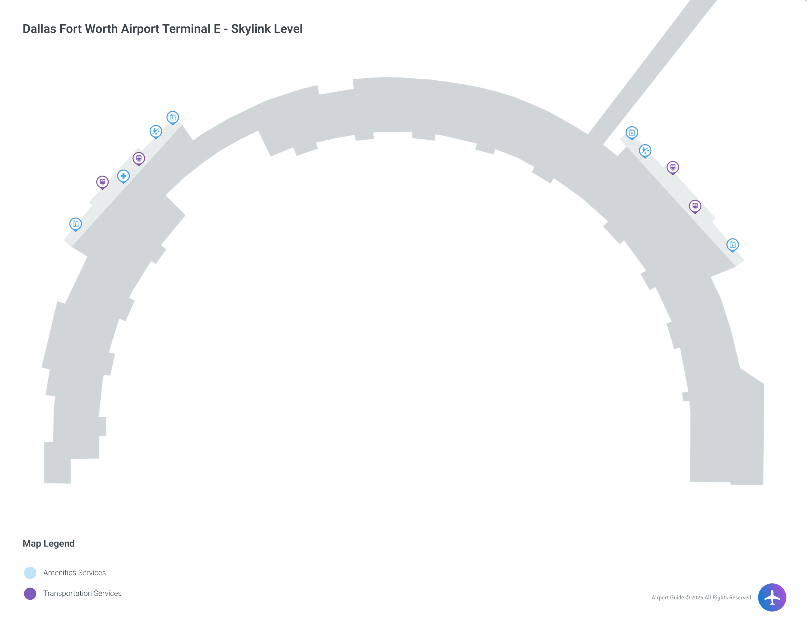 Dallas Fort Worth International Airport (DFW) | Terminal E | Skylink Level