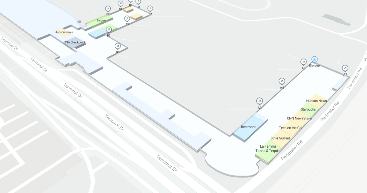 Fort Lauderdale-Hollywood International Airport Terminal 1 Map