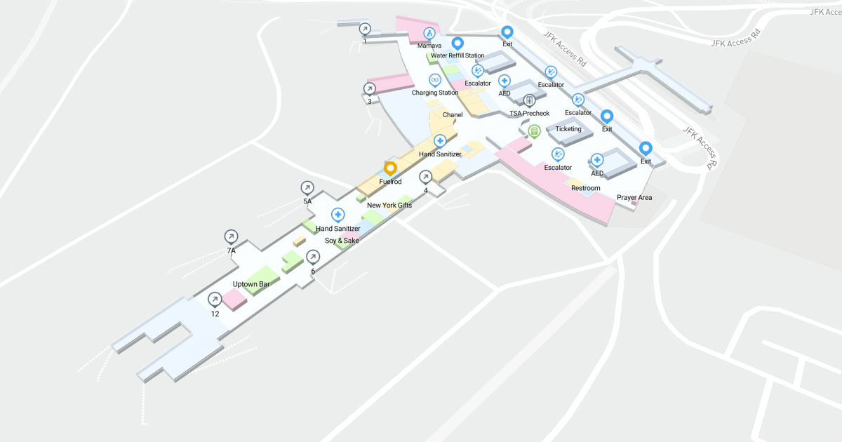 Terminal 1 3D Map