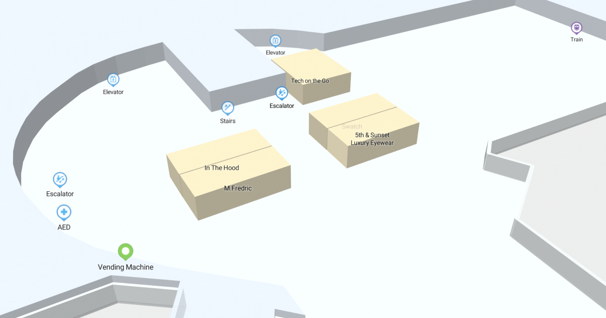 Harry Reid International Airport Terminal 1 D Map